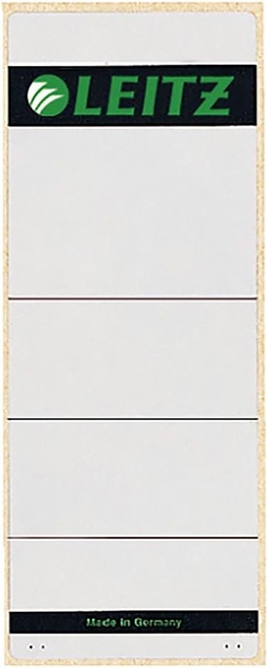 Rückenschilder Leitz 1647, breit/kurz, 157x61mm, grau, selbstklebend,
Pack 10 Stück
