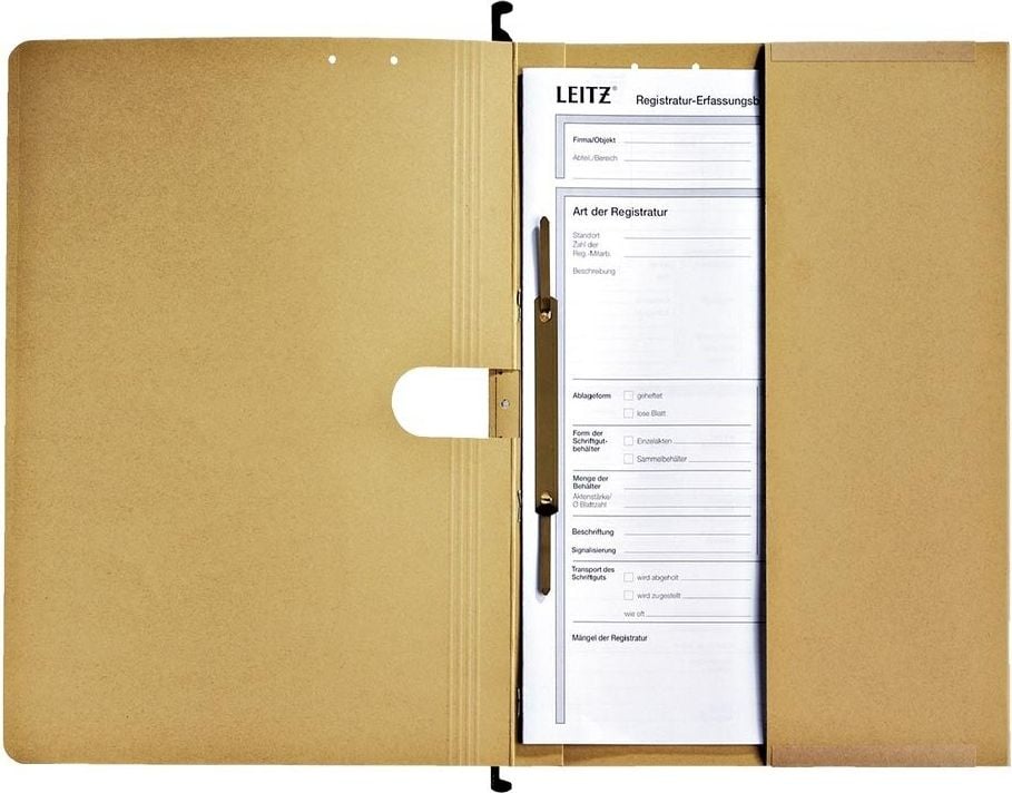 Hängehefter Leitz 1912, kaufm. Heftung, mit Tasche, Natronkarton (RC)
250 g/m²