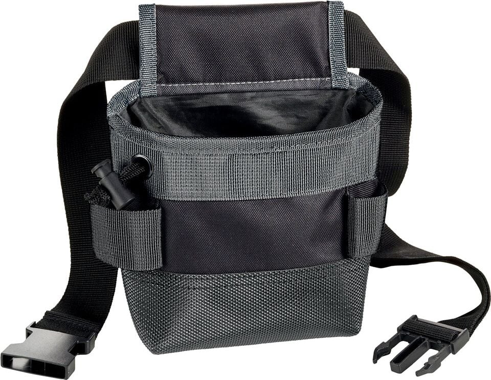 Multifunktionstasche Veloflex Tool Bag S 6900080, Kordelverschluss, Gürtel (bis 120cm) mit Schnellverschluss, Hammerhalter, wasserabweisend, Polyester, schwarz/grau