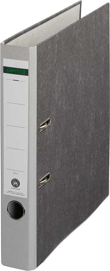 Ordner A4 Standard, 52mm, farbiger Rücken, Wolkenmarmor, A4, 5,2cm Rücken, farbiger Rücken, Blauer Engel, gelb