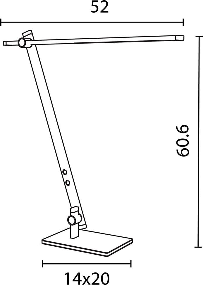 LED-Tischleuchte Unilux Lumilight 400177869, 8 W, LED (neutralweiß/tageslichtweiß), 640
Lumen, schwarz