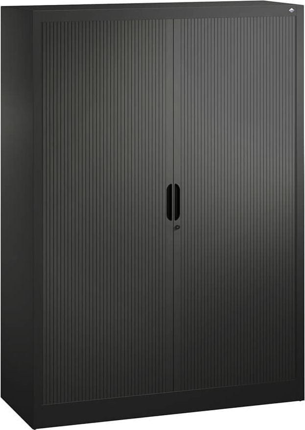 Aktenschrank CP Omnispace 3213-00, 120x166x42cm (BxHxT), 2 Querrollläden,
3 Fachböden, 4 Ordnerhöhen, anthrazit