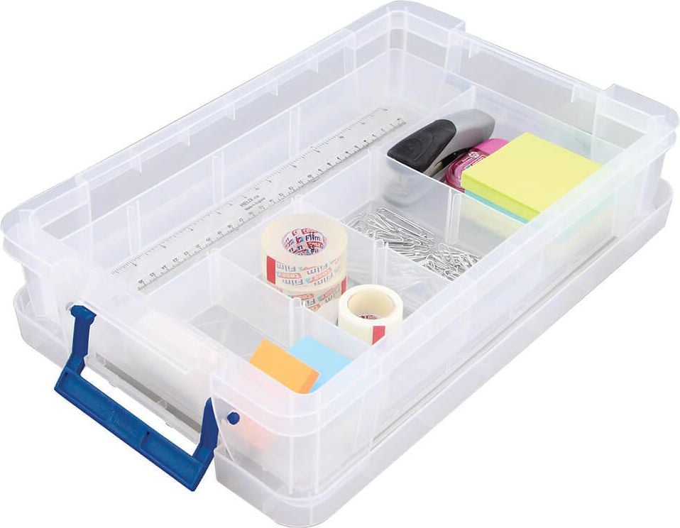 Aufbewahrungsboxen Fellowes Bankers Box ProStore 7730301, 5,5 Liter, Außenmaße: 395x253x90mm (BxTxH),
Kunststoff (PP), mit Deckel, transparent