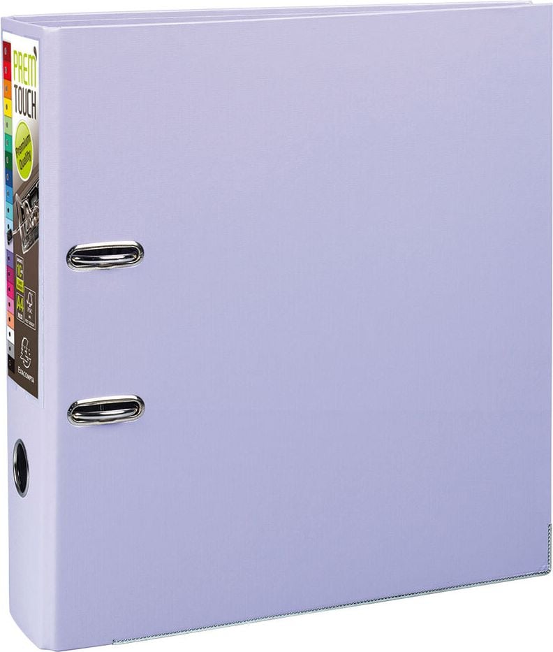 Ordner A4 Exacompta Prem Touch 533E, 80mm, PP, A4 Überbreite, 8cm Rücken, PP-Folie, lavendel