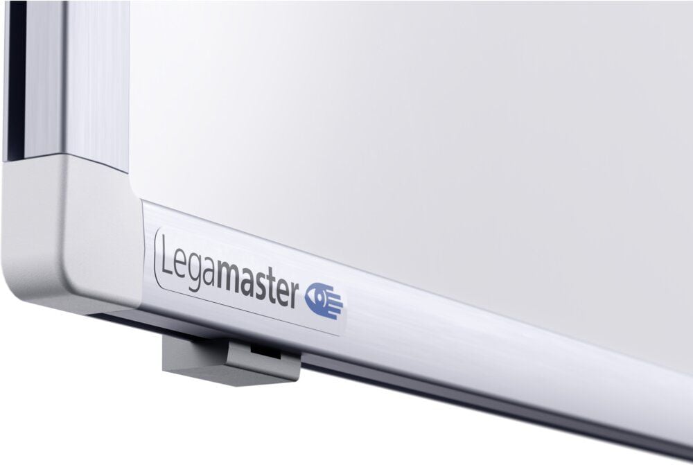 Whiteboard Legamaster Premium Plus 7-101035, 45x60cm, emailliert, trocken abwischbar, Aluminiumrahmen, Wandaufhängung, inkl. Zubehör, FSC, EU Ecolabel