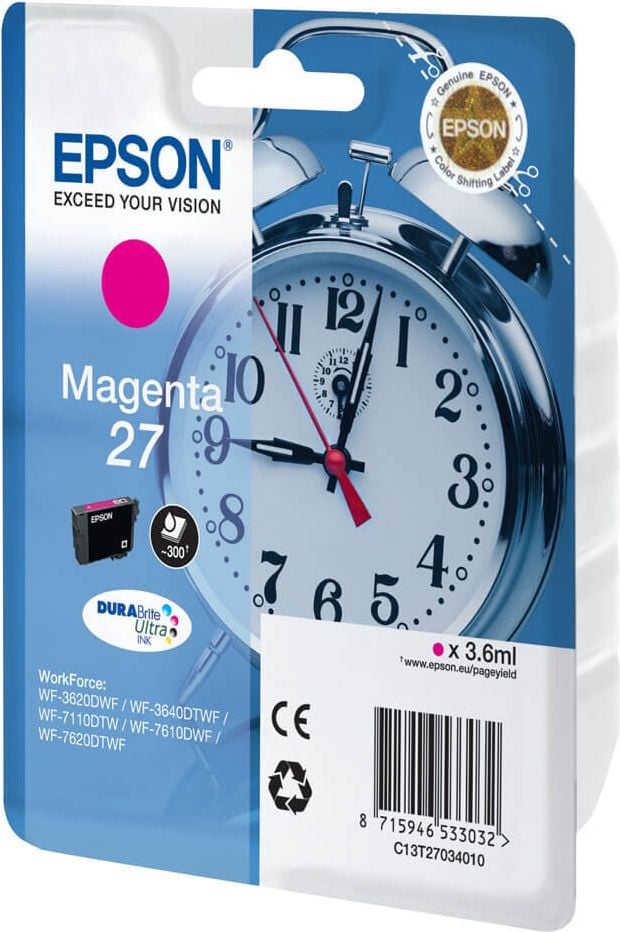 Epson Tintenpatrone T2713 27XL, magenta, 10,4ml