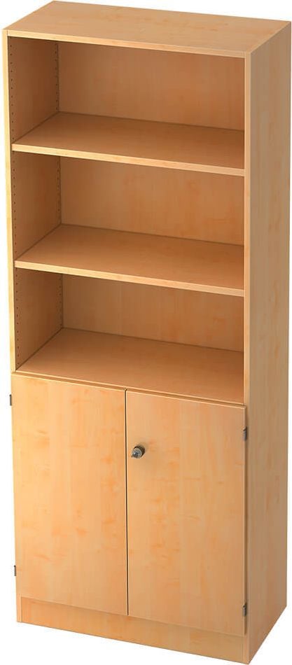 Aktenschrank Hammerbacher Solid 6770, 80x200,4x42cm (BxHxT), 2 Flügeltüren,
Drehknauf, ahorn