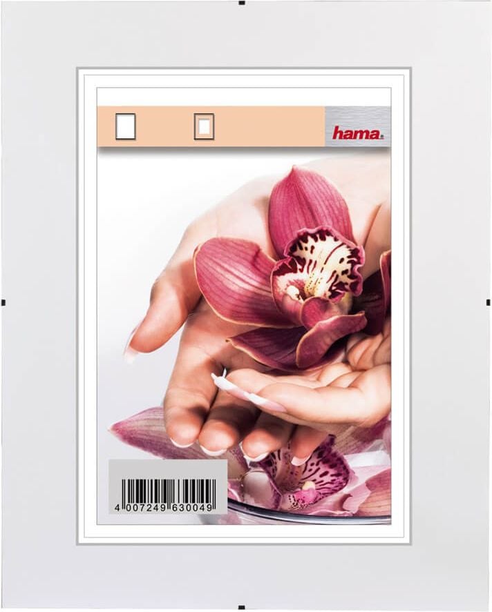 Bilderrahmen Hama Clip-Fix 61596 29,7x42cm, rahmenlos, Polystyrolglas, Bildformat:
18x24cm
