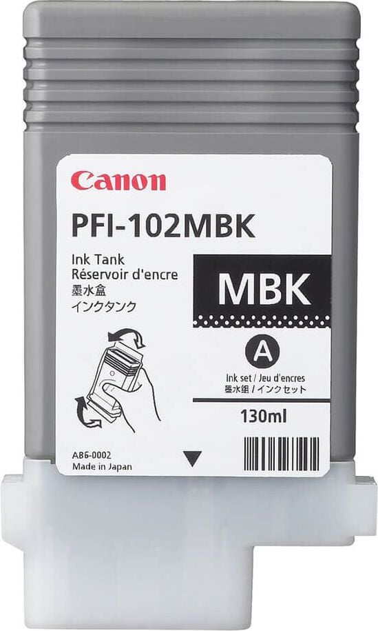 Canon Tintenpatrone PFI-102MBK, mattschwarz, (0894B001),
130ml