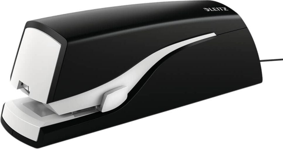 Heftgerät Leitz NeXXt 5533, elektrisch, bis 20 Blatt, Einlegetiefe:
10-20mm, für e2 Klammern, schwarz