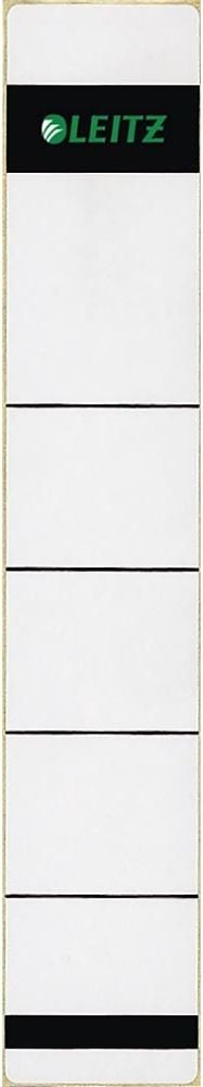 Rückenschilder Leitz 1643, schmal/kurz, 192x39mm, selbstklebend, Pack
10 Stück, grau