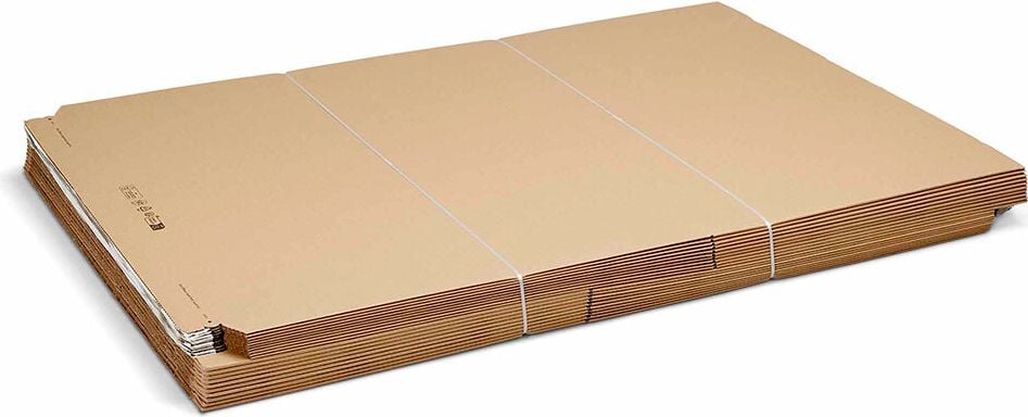 Universalverpackungen KBV-760, B2, Innenmaß: 760x510x54mm (LxBxH), variable
Höhe, B-Welle, braun, Pack 20 Stück