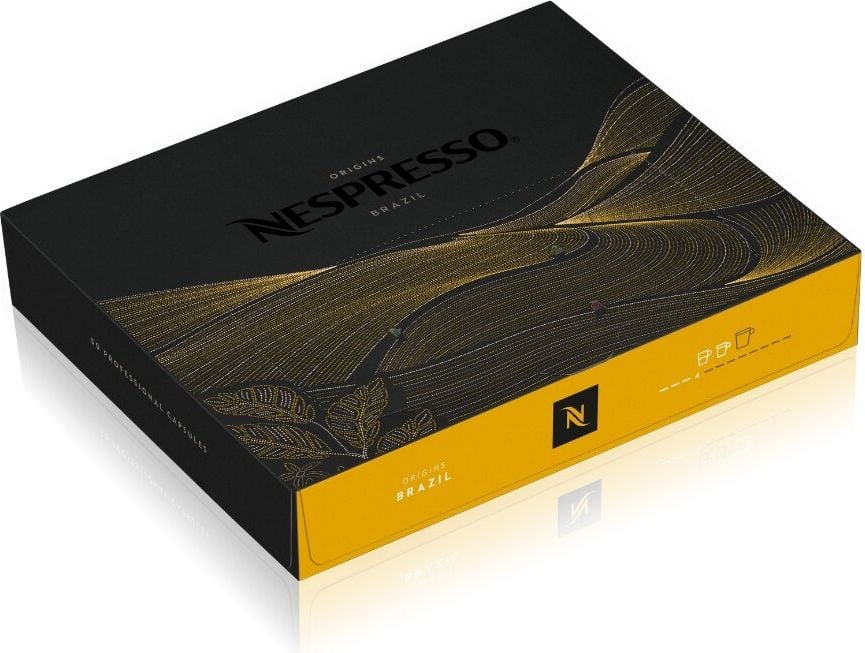 Kaffeekapseln Nespresso Origin Brazil Organic, 50 Kapseln à 6,3g, für Nespresso
Kaffeemaschinen, kostenlose Rücksendung der verwendeten Kapseln an Nespresso