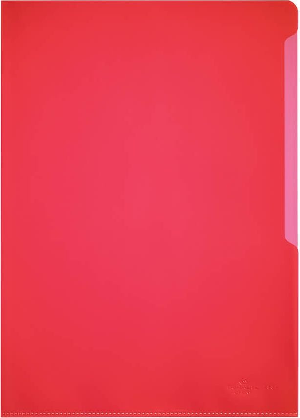 Sichthüllen Durable DIN A4 2337, PP-Folie 120my, genarbt, farbig, Pack 100
Stück, rot