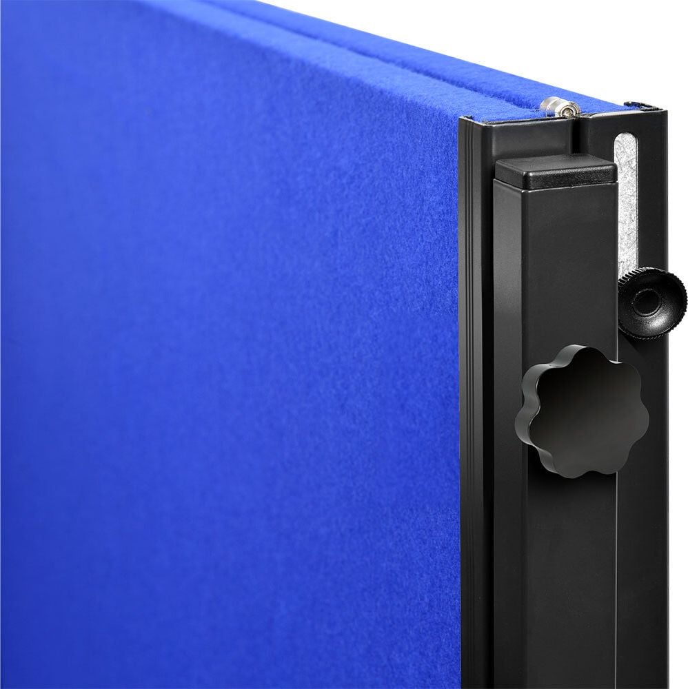 Moderationstafeln Legamaster Premium Plus mobil klappbar, Tafel: 150x120cm (HxB), klappbar, pinnbarer
Filz farbig, höhenverstellbar, Standfuß mit
Rollen, Flipchart-Haken, blau