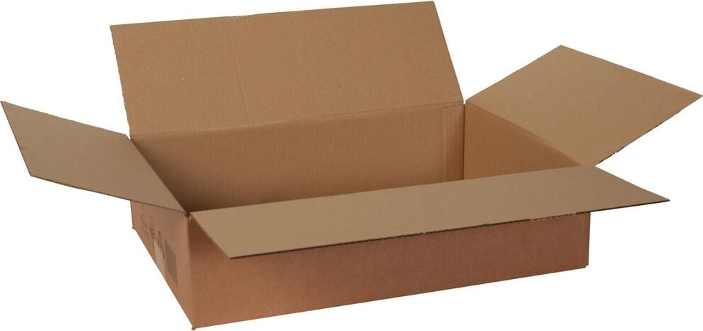 Versandkarton FEFCO 0201 KWP1-021, 460x325x120mm (LxBxH), braun, ohne
Höhenrillung, Pack 25 Stück