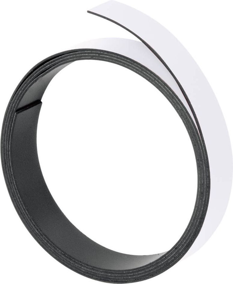 Magnetband Franken M802, 1m/10mm, 1mm stark, magnetisch, weiß