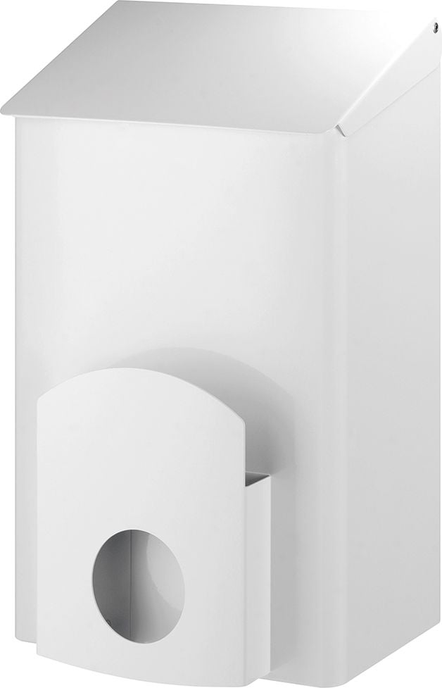 Hygiene Abfallsammler All Care Dutch Bins AC LBS 7, 7 Liter, Edelstahl, inkl. Hygienebeutelhalter, weiß