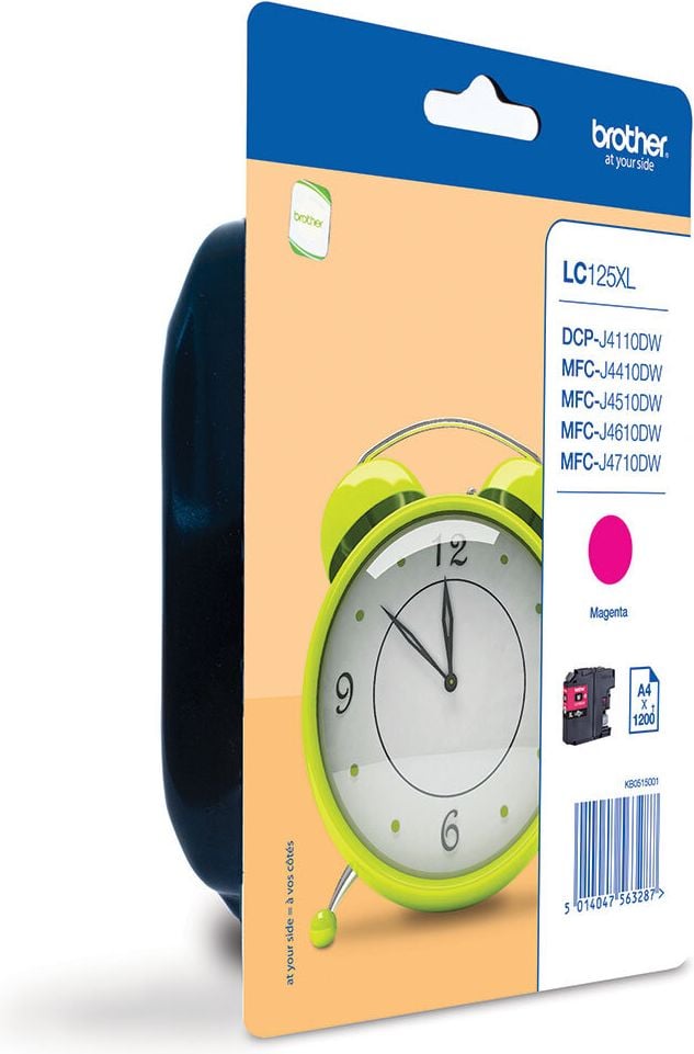 Brother Tintenpatrone LC-125XLM, magenta, 1.200 Seiten