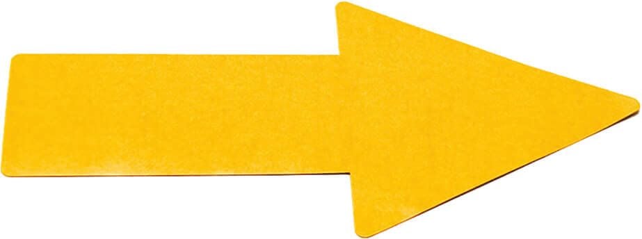 Bodenmarkierungssymbole tarifold 19740, Pfeil, 50x200mm, PVC, für glatte Böden,
Pack 10 Stück, gelb