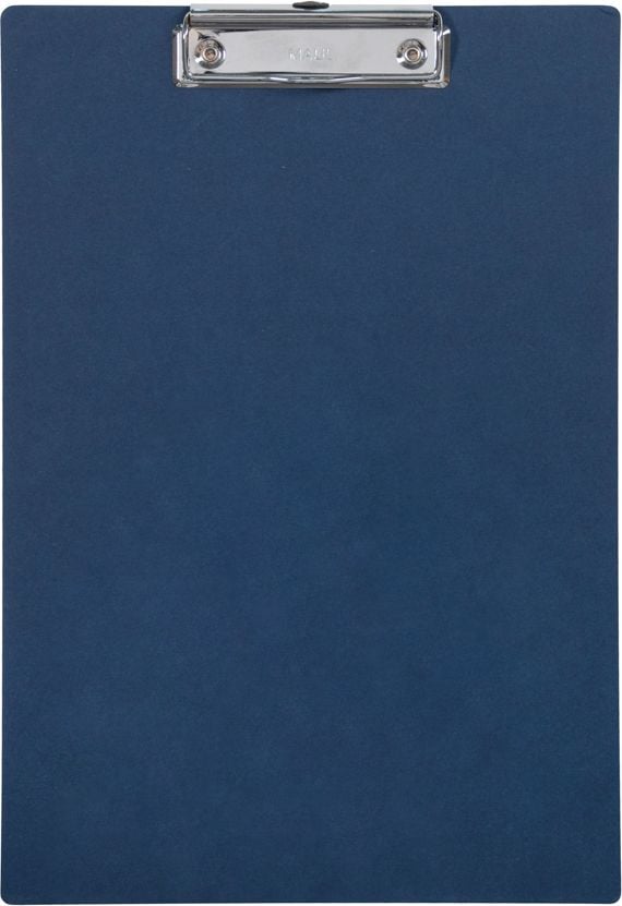 Klemmbretter Maul MAULbalance greener@work 23818, A4, Karton kaschiert mit Kraftpapier, Bügelklemme kurze Seite, Griffmulde, Aufhängeöse, blau