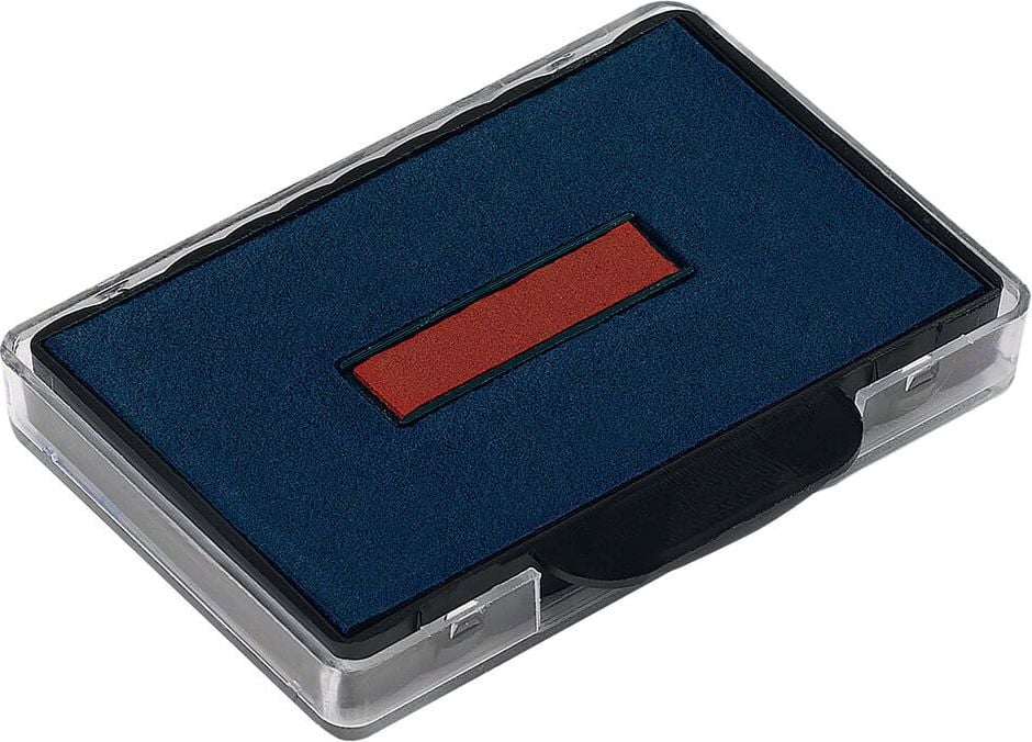 Ersatzstempelkissen Trodat 6/56/2, blau/rot, Blister 2 Stück