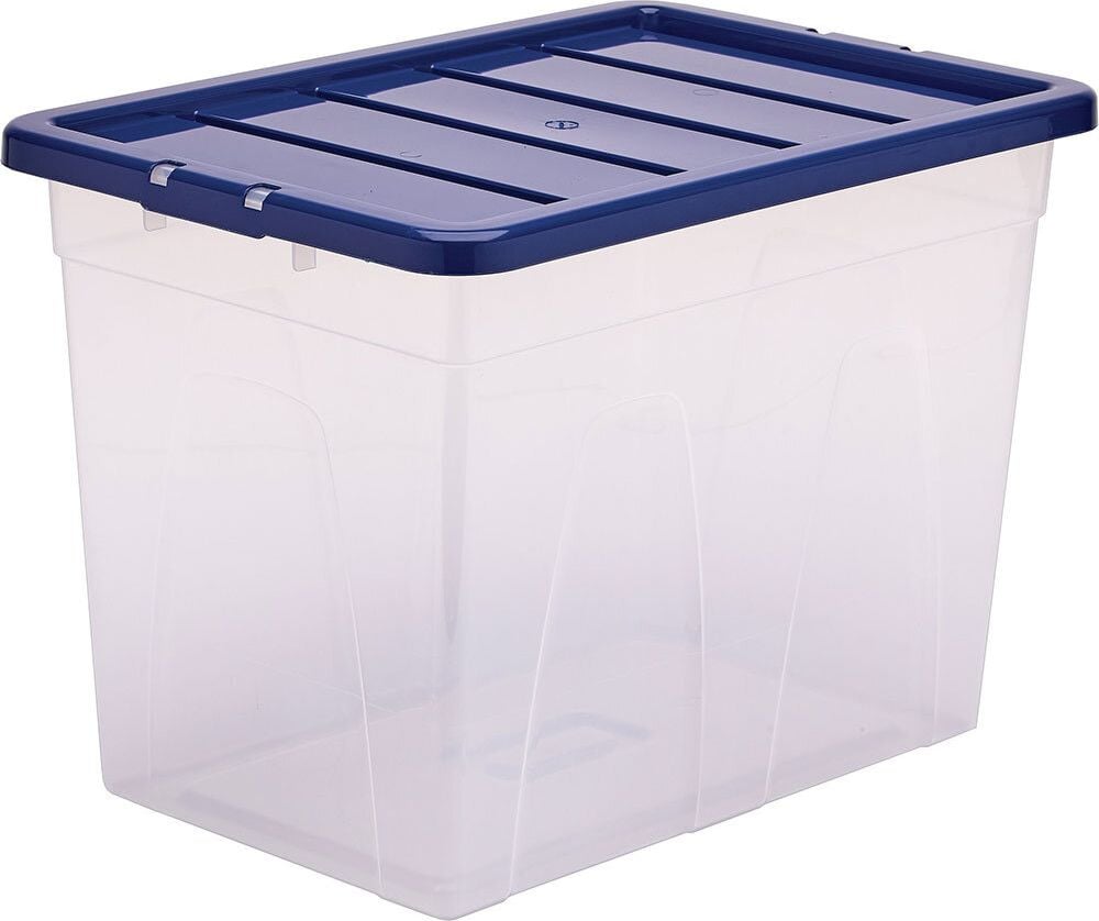 Aufbewahrungsboxen Bankers Box Plastic Storage 100135773, 64 Liter, 100% BPA-freiem Polypropylen, mit
Deckel, transparent