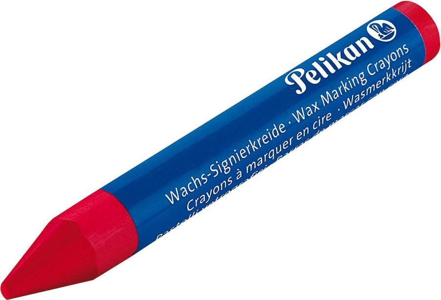 Signierkreide Pelikan farbig 762/12, Pack 12 Stück, rot