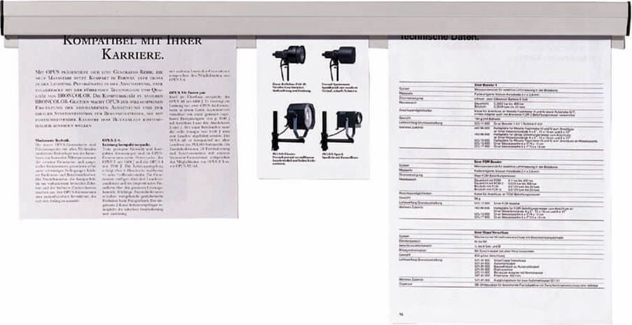 Papierklemmschienen Franken PKS100, 100cm, Kunststoff, grau