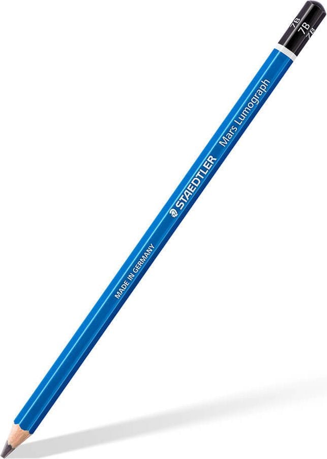 Bleistifte Staedtler Mars Lumograph 100, lackiert, Pack 12 Stück !!, 7B