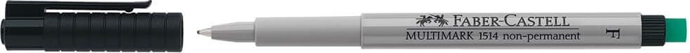 Folienschreiber Faber-Castell MULTIMARK 151499, F ca. 0,6mm, wasserlöslich (non-permanent),
schwarz, schwarz