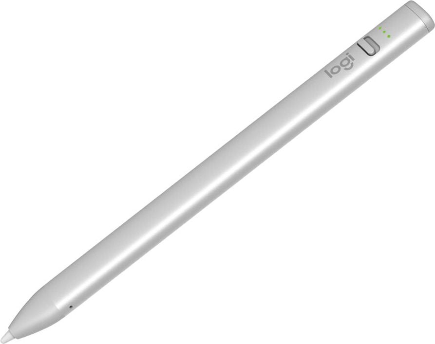 Eingabestift Logitech Crayon 914-000074, für iPads ab 2018, Aluminium, USB-C-Anschluss, 1,2m Fallschutz