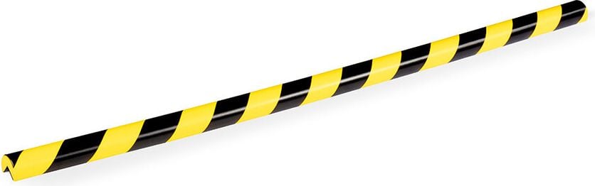 Eckschutzprofil Durable C25R, Kreis, 40x30mm, 1m Länge, magnetisch, gelb/schwarz