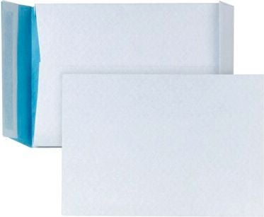 Faltentaschen Ormy B4, 250x353x38mm Falte, Haftklebung, weiß/blau,
Pack 100 Stück
