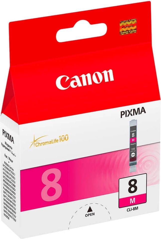 Canon Tintenpatrone CLI-8M, magenta, (0622B001), 13ml