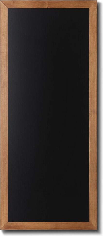 Kreidetafel Showdown Displays Natura 56x120cm, 56x120cm, schwarze Kalktafel, flacher Holzrahmen (40mm), beschreibbar, schwarz