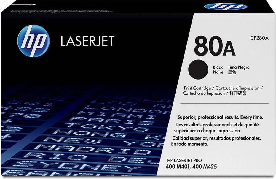 HP Lasertoner CF280A Nr. 80A, schwarz, 2.700 Seiten