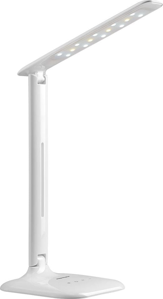LED-Schreibtischleuchte Magnetoplan Lumos Tropo 4424900, 7 W LED (warmweiß-tageslichtweiß), 201lm,
5-stufig dimmbar, 3 Farbtemperaturen,
klappbar, Standfuß, weiß