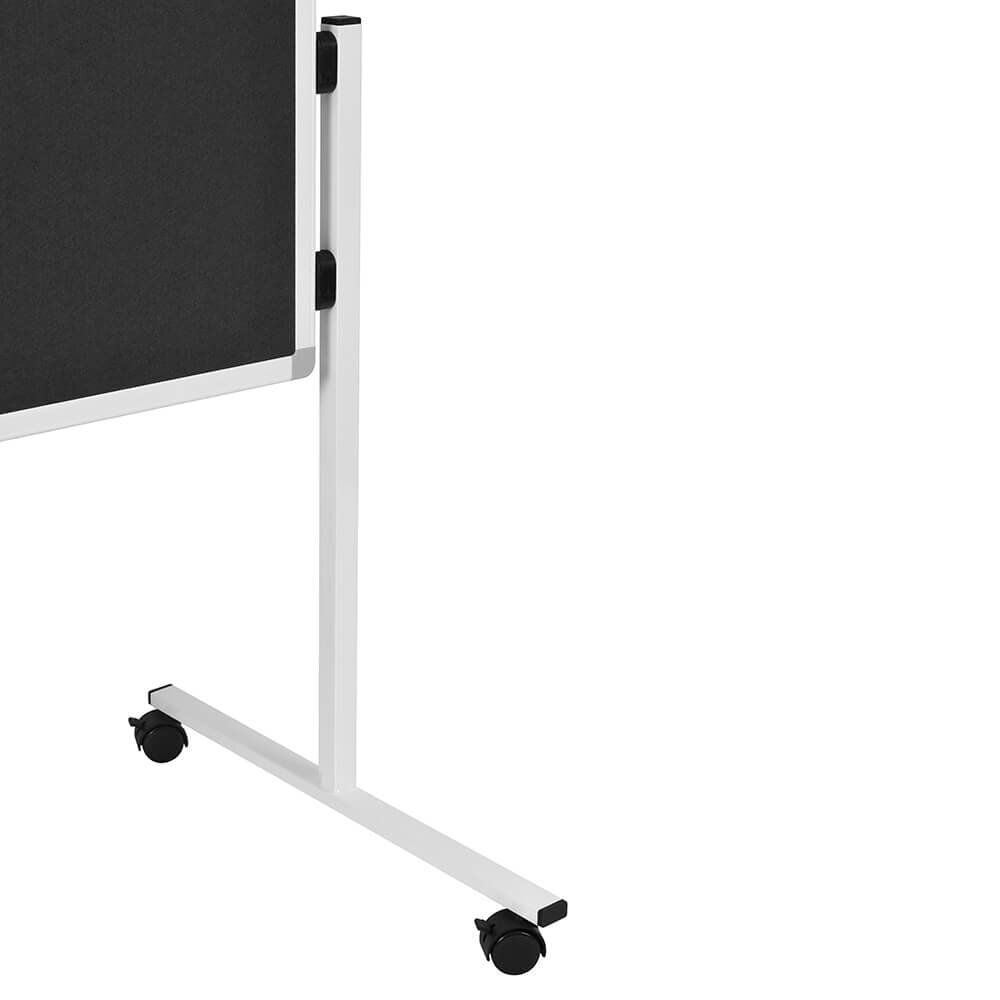 Moderationstafeln Legamaster Economy starr, Tafel: 150x120cm (HxB), einteilig, pinnbarer
Filz farbig, Standfuß mit Rollen, blau