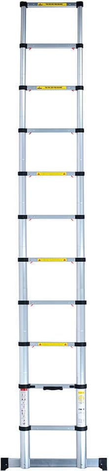 Teleskopleiter pavo telescopic ladder 3.2 m 8006298, 11 Sprossen, belastbar bis 150 kg