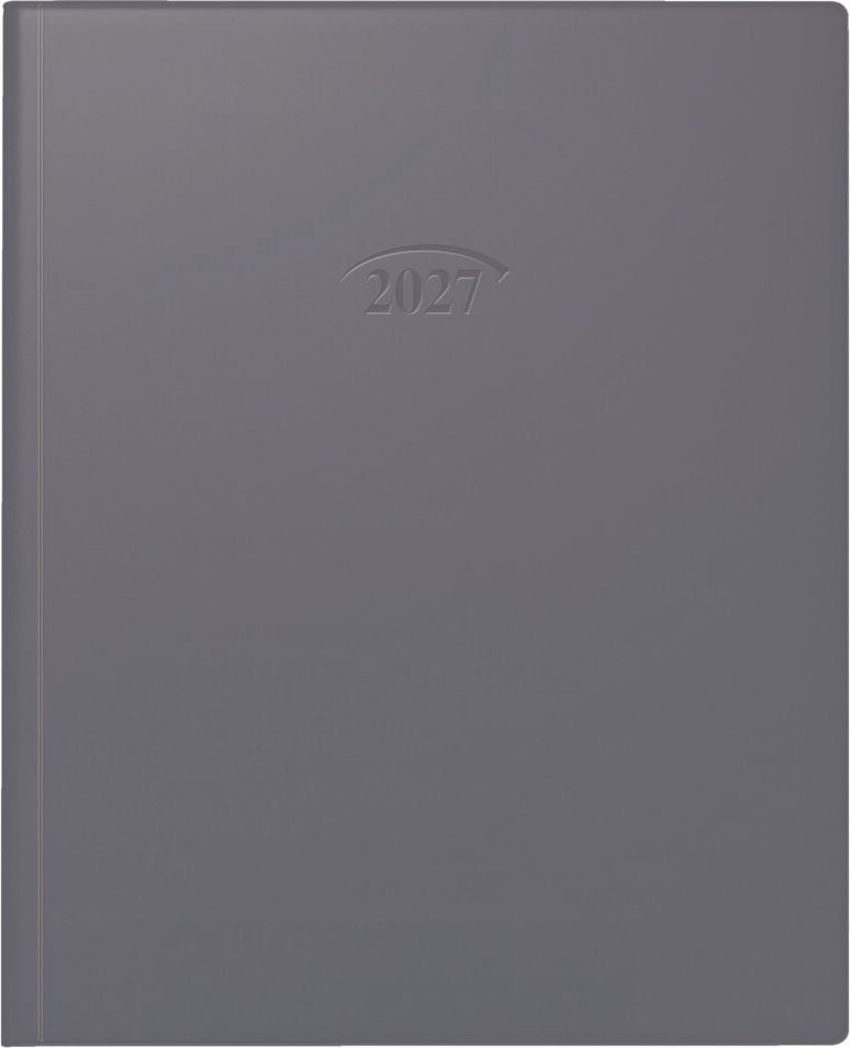 Buchkalender Brunnen Manager Wt 7 weektimer 10-76110907, 21x26cm Blattgröße, 1 Woche/2 Seiten, Kunststoff-Einband, schwarz
