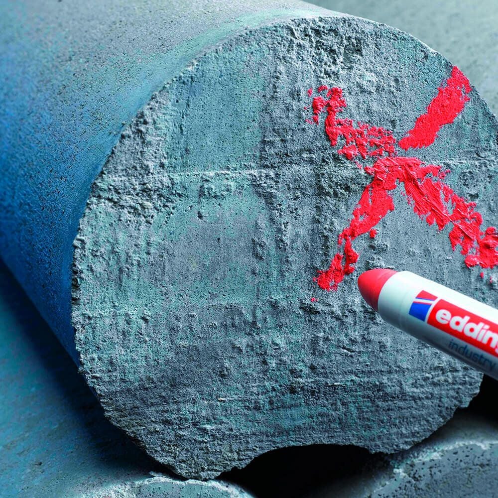 Pastenmarker Edding 950 Industrie Pastenmarker, ca. 10mm, Rundspitze, für besonders schwierige Oberflächen, blau