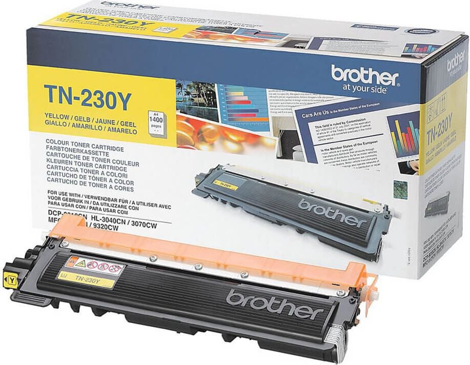 Brother Lasertoner TN-230Y, yellow, 1.400 Seiten