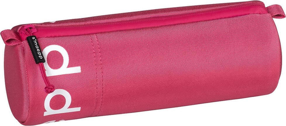 Federmappen Brunnen Schlampermäppchen smaepp M 10-49220, rund, 22x8cm, pflegeleichtes Material, Innen-
futter, Reißverschluss, gummierter Zipper, pink