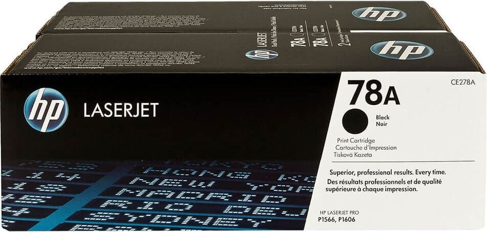 HP Lasertoner CE278AD Nr. 78A, Doppelpack schwarz, je 2.100
Seiten