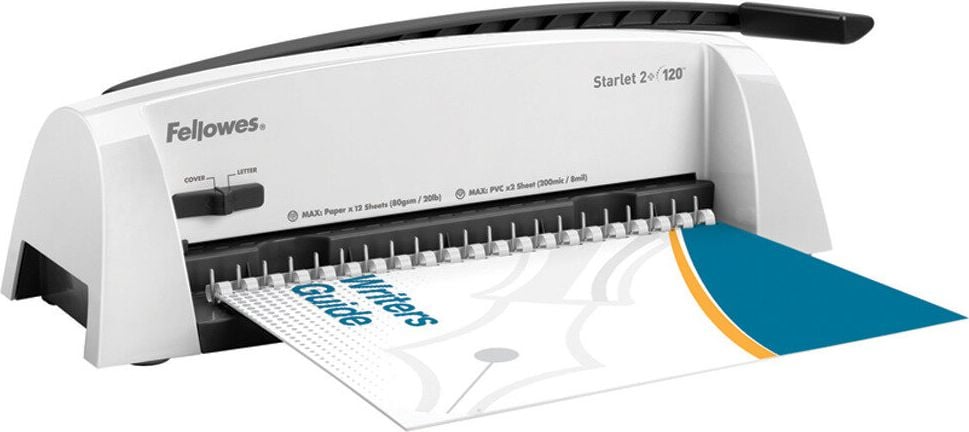 Bindegerät Fellowes Starlet 2+ 120 5227901, Plastikbindesystem, bis DIN A4, 120 Blatt