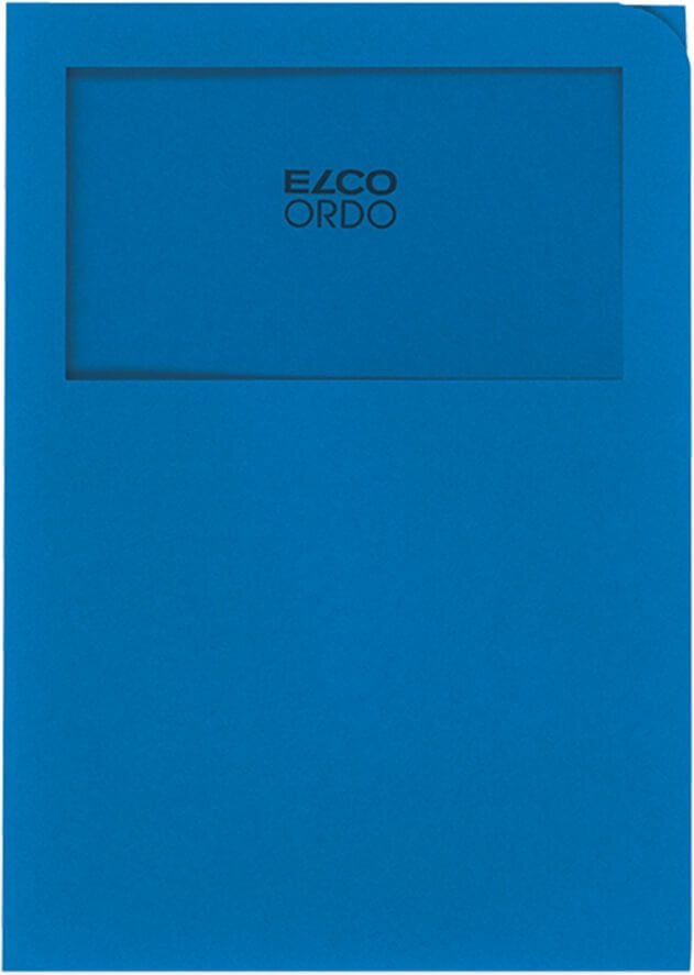 Sichtmappen Elco Ordo classico Organisationsmappe 29469, A4, Karton 120 g/m², Sichtfenster, Pack 100
Stück, dunkelblau