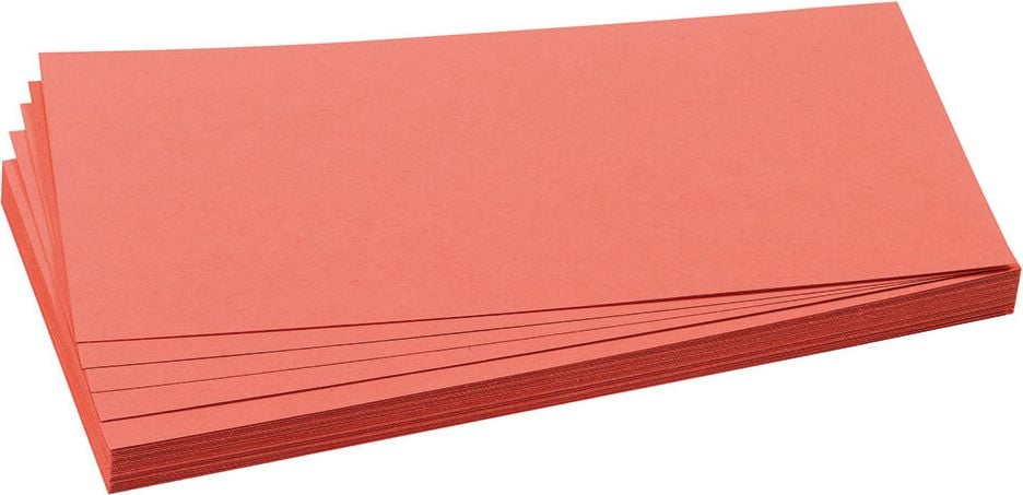 Moderationskarten Rechteck Franken UMZ 1020, 9,5x20,5cm, Einzelfarben, Pack 500 Stück, rosa