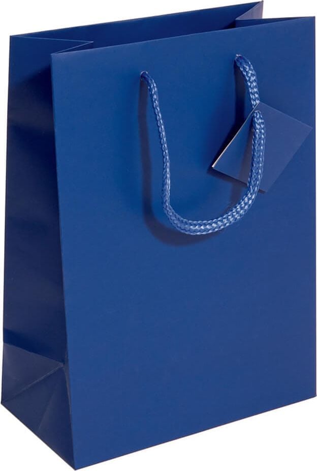 Geschenktaschen Sigel Small GT504, 17 x 23 x 9 cm, Papier, ultramarinblau, Pack
5 Stück