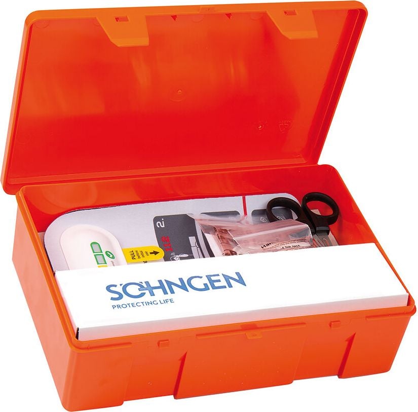 Erste Hilfe Reanimationshilfe LifePad-Box Söhngen 0102155, Schritt für Schritt Anleitung zur
Reanimation, visuelles und akustisches
Feedbacksystem